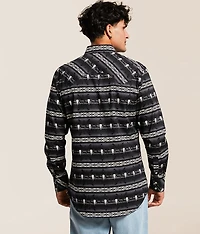 Novelty Print Stretch Shirt