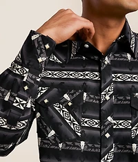 Novelty Print Stretch Shirt