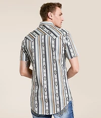 Aztec Striped Stretch Shirt