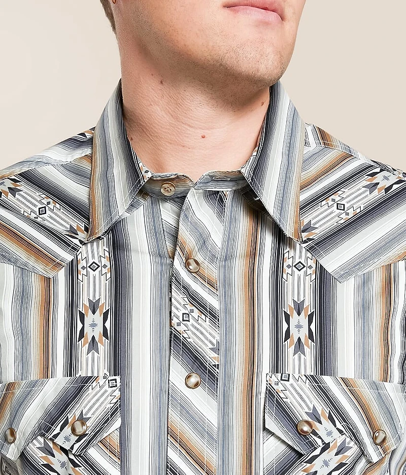 Aztec Striped Stretch Shirt