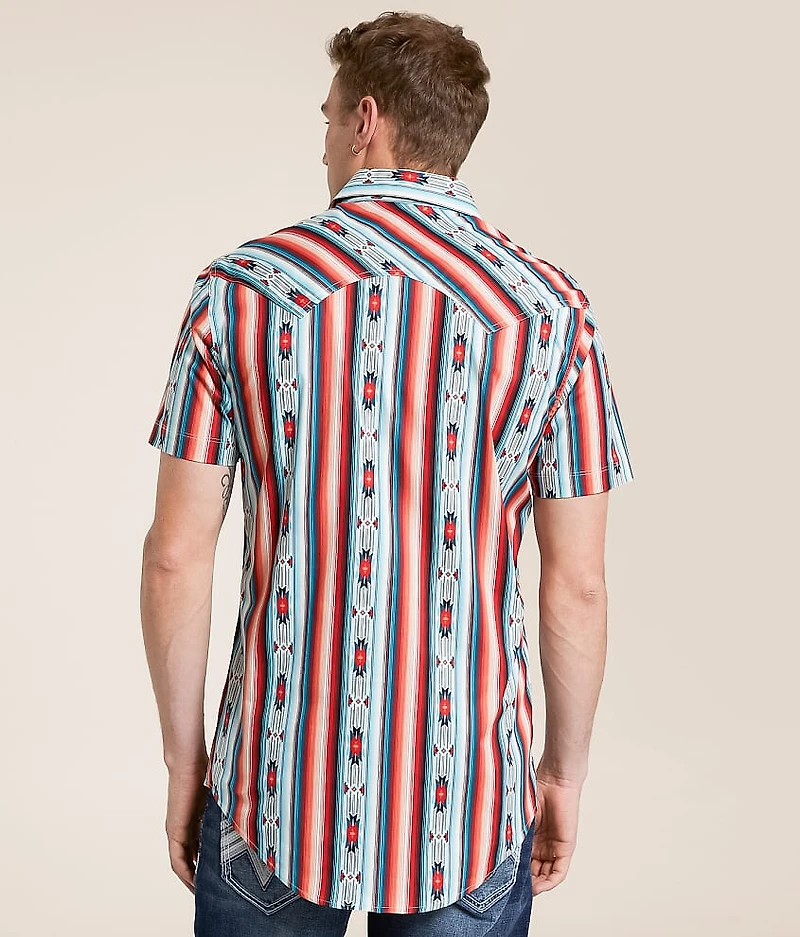 Aztec Striped Stretch Shirt
