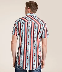 Aztec Striped Stretch Shirt