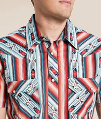 Aztec Striped Stretch Shirt