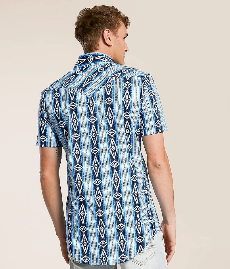 Aztec Striped Stretch Shirt