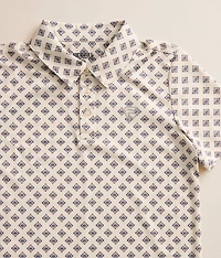Boys - Mini Geo Stretch Polo