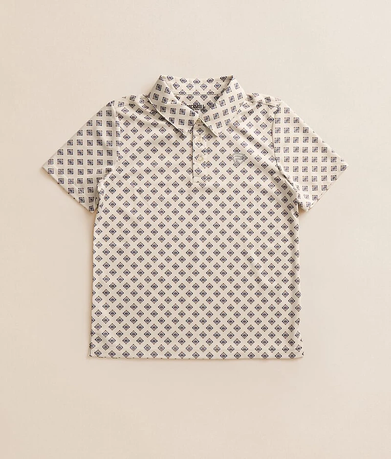 Boys - Mini Geo Stretch Polo