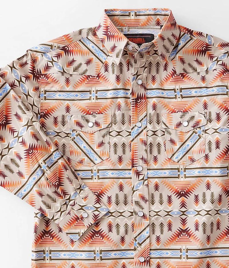 Boys - Aztec Stretch Shirt