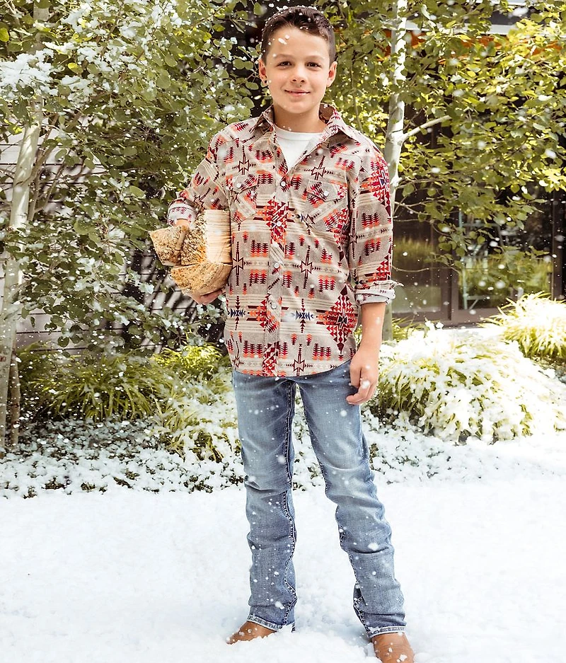 Boys - Southwestern Stretch Shirt