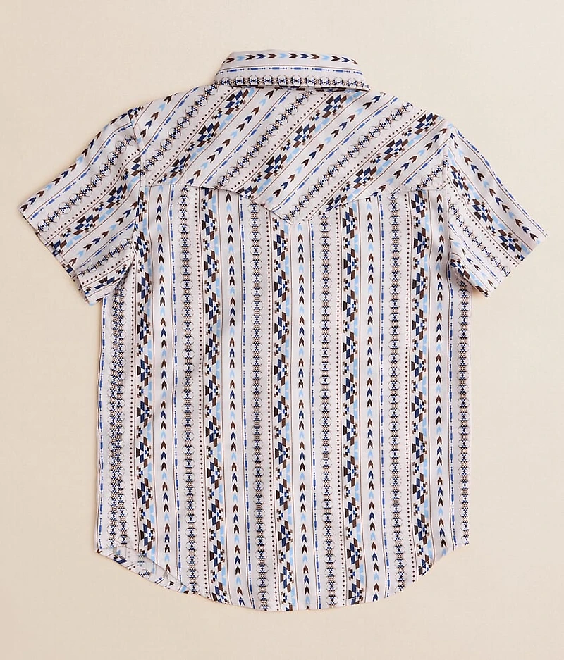 Boys - Rock & Roll Denim Aztec Tek Stretch Shirt