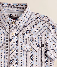 Boys - Rock & Roll Denim Aztec Tek Stretch Shirt