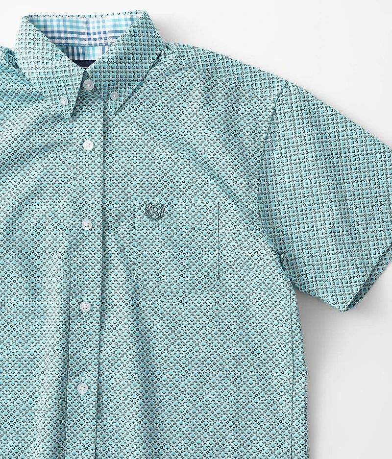 Boys - Ditsy Print Western Shirt