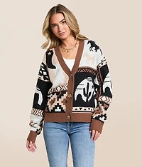 Western Cardigan Sweater