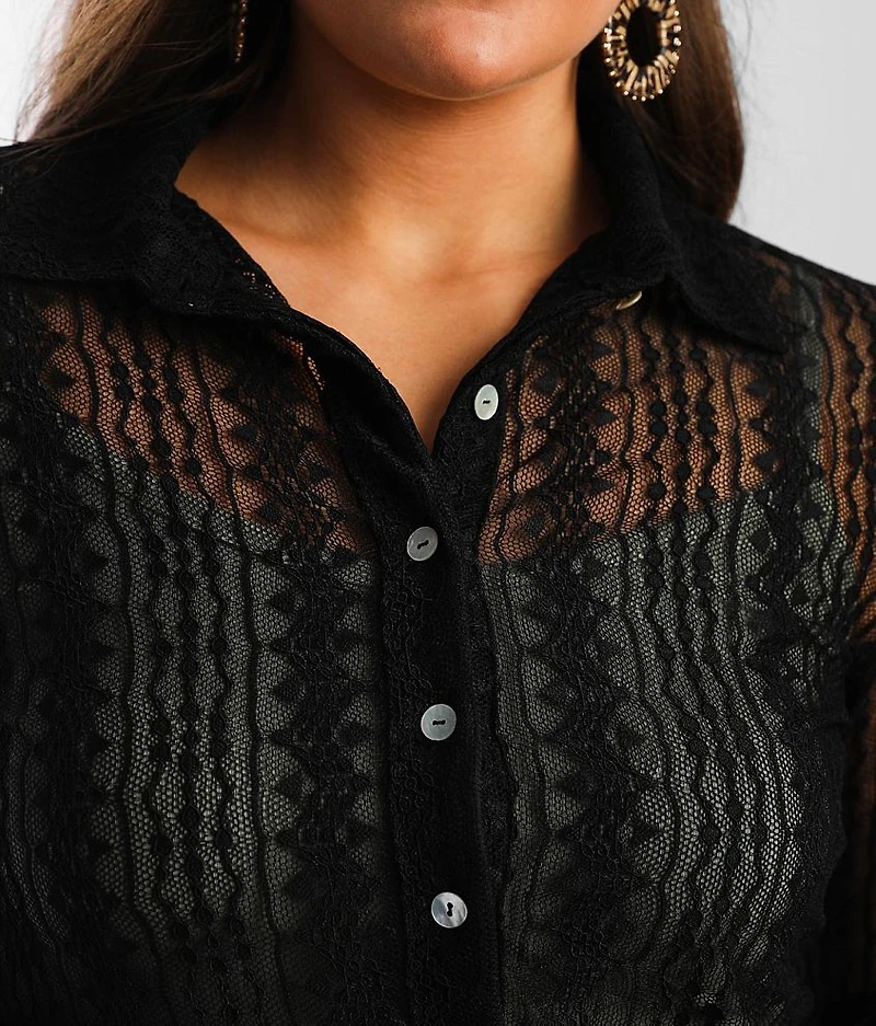 Collared Lace Blouse
