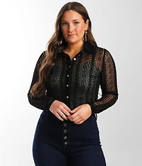 Collared Lace Blouse