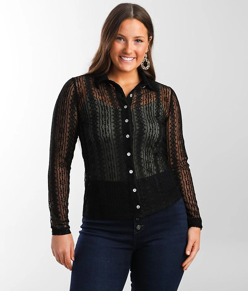 Collared Lace Blouse