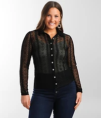 Collared Lace Blouse
