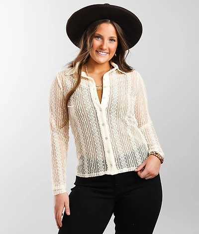 Collared Lace Blouse