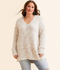 Eyelash Nubby Tunic Sweater