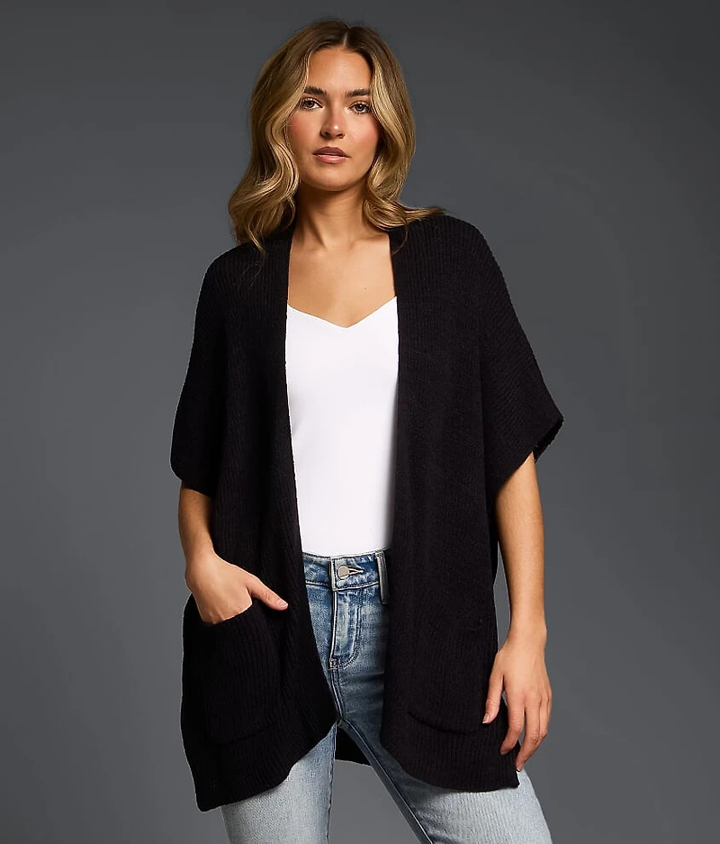 Open Weave Cardigan Sweater