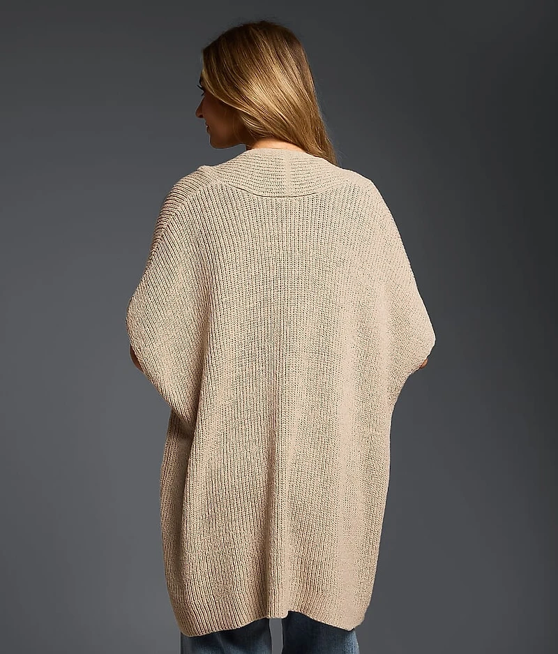 Open Weave Cardigan Sweater