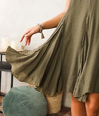 Pleated Mini Dress