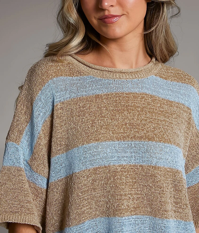 Striped Knit Sweater