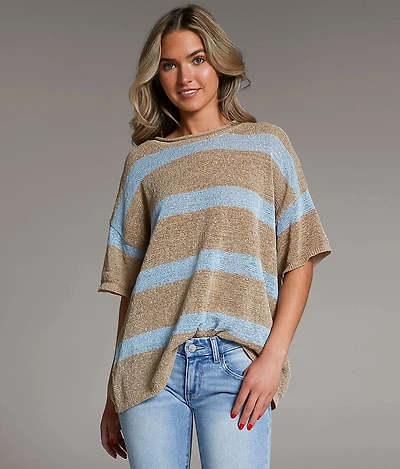 Striped Knit Sweater