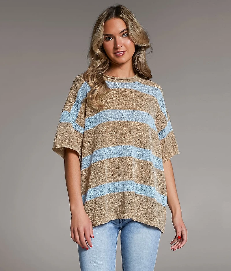 Striped Knit Sweater