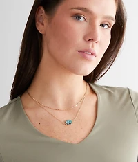 2 Pack Dainty Necklace Set