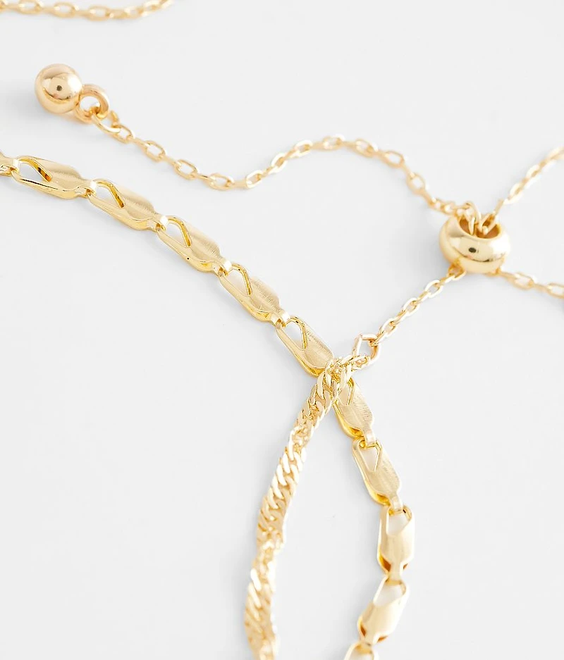 2 Pack Chain Bracelet Set