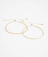 2 Pack Chain Bracelet Set