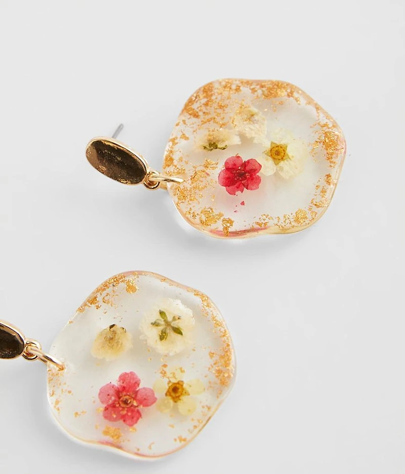 Pressed Flower Earring