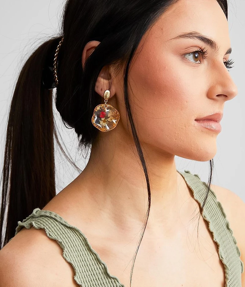 Pressed Flower Earring