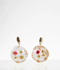 Pressed Flower Earring