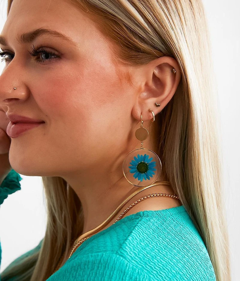 Pressed Flower Earring