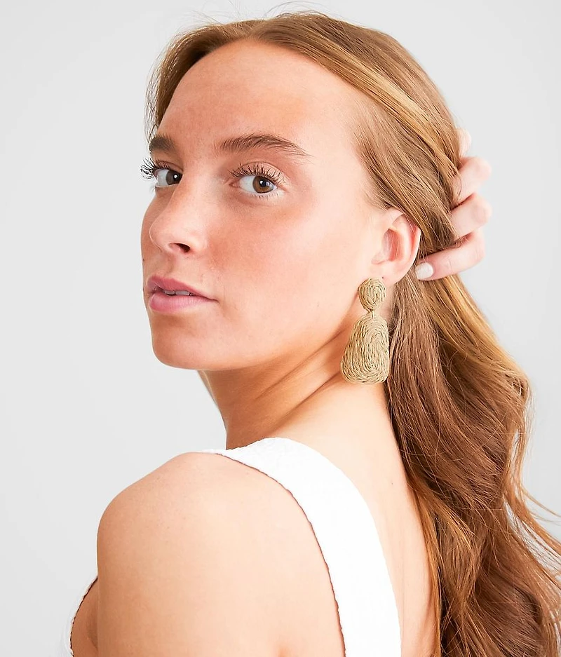 Raffia Stud Earring