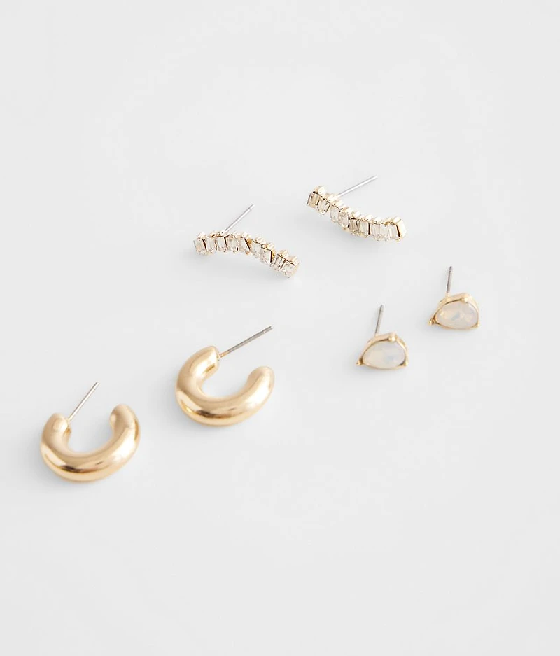 6 Pack Mixed Earring Set