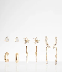 6 Pack Mixed Earring Set