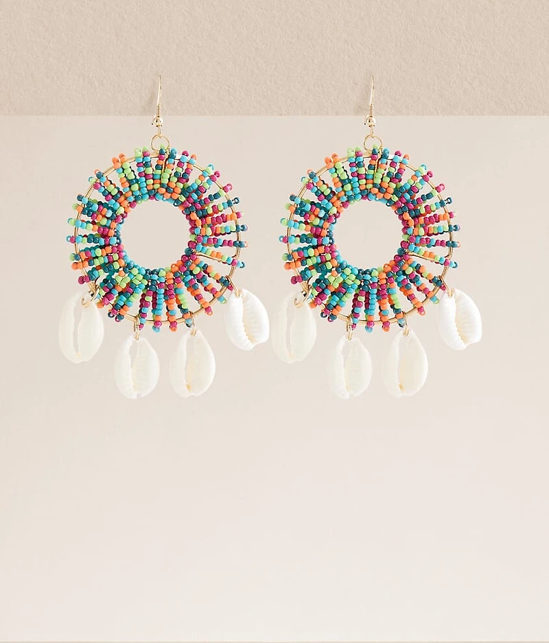 Puka Shell Drop Earring