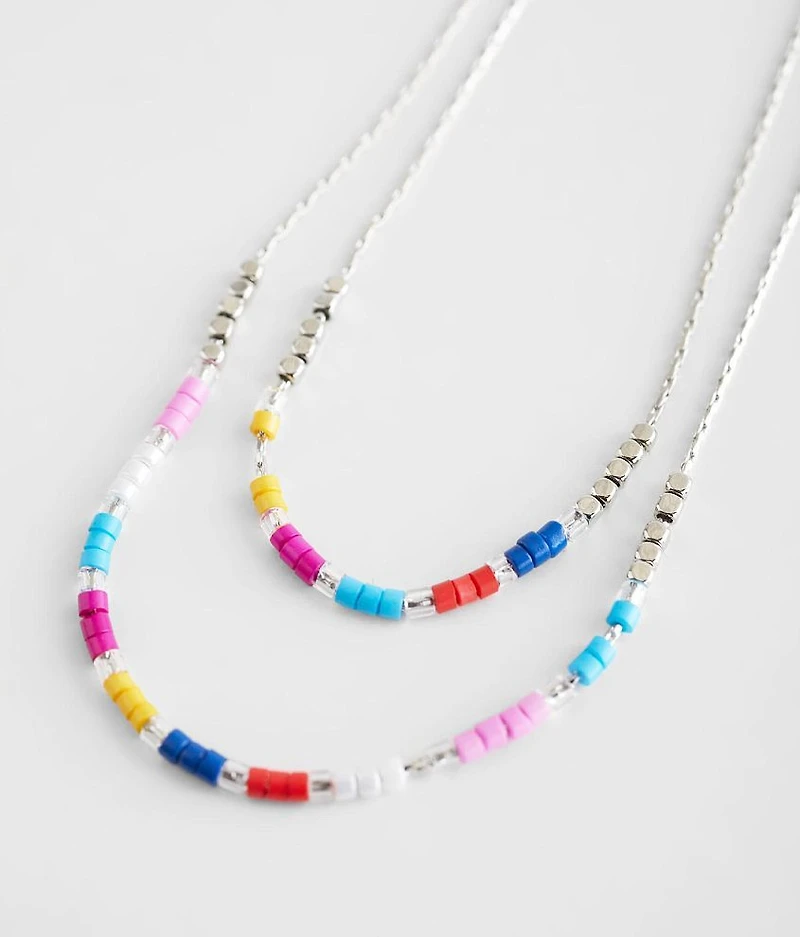 Tiered Seed Bead Necklace