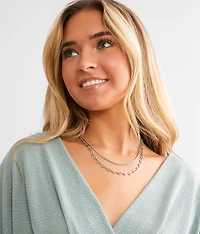 2 Pack Chain Necklace Set