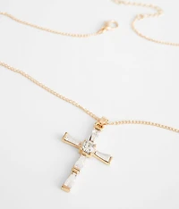 Glitz Cross Necklace