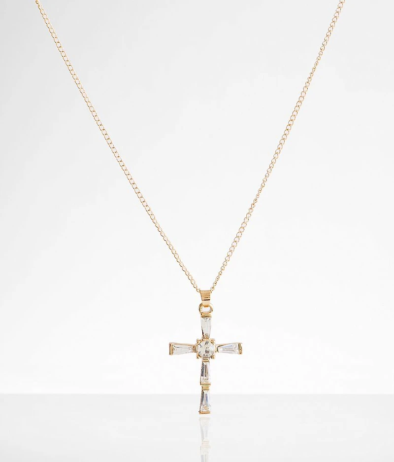 Glitz Cross Necklace