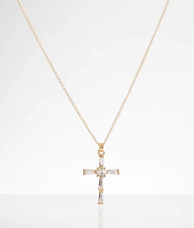 Glitz Cross Necklace