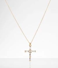 Glitz Cross Necklace