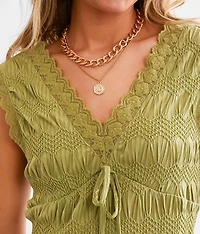 Chunky Chain Tiered Necklace