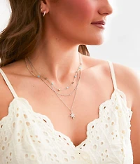 2 Pack Starburst Necklace Set