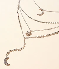 2 Pack Celestial Necklace Set