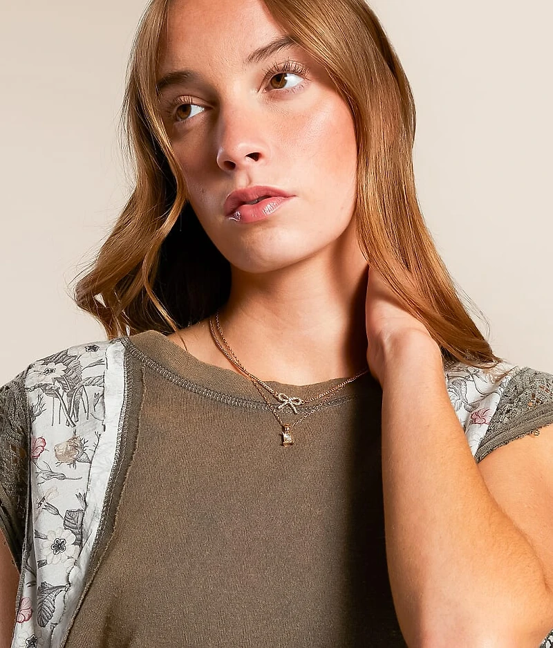 2 Pack Bow Necklace Set