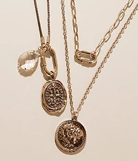 3 Pack Pendant Necklace Set